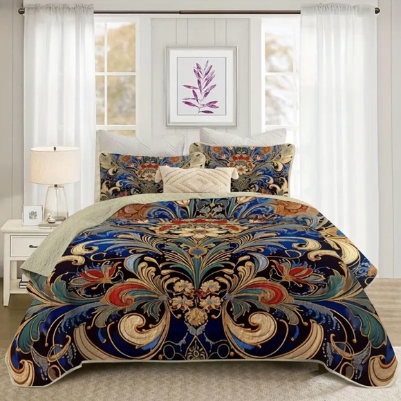 Elegant Floral Bedding Set - Picture 2 of 6